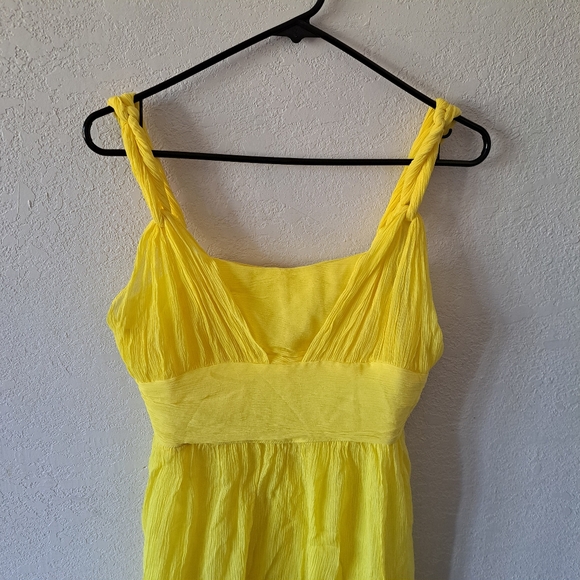 Banana Republic Yellow Silk Dress - Picture 2 of 8